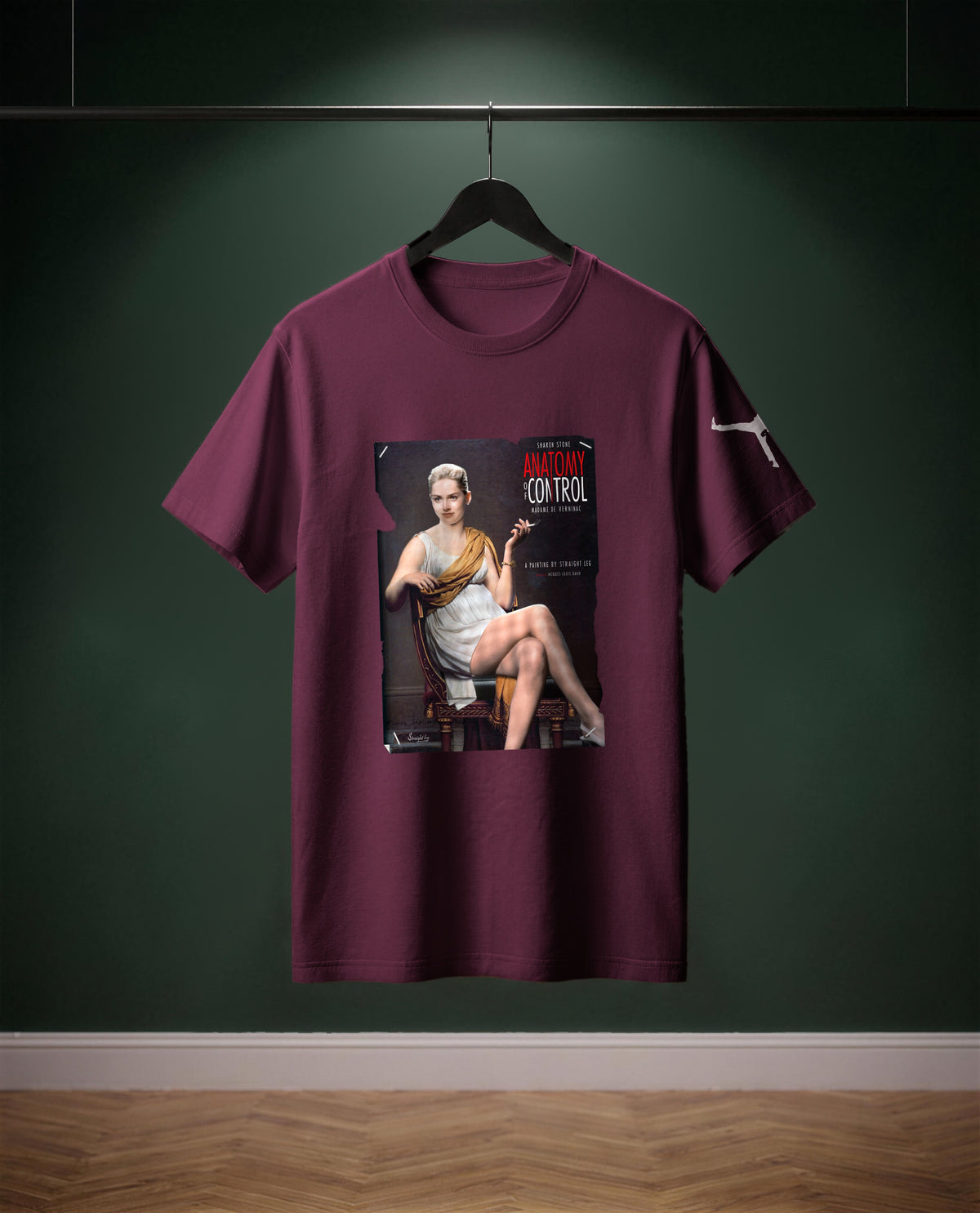 Anatomy of Control — t-shirt colore Bourdeaux, davanti