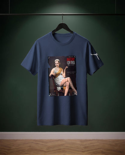 Anatomy of Control — t-shirt colore Denim, davanti