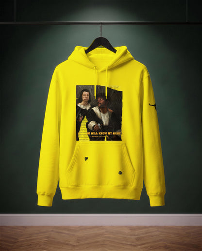 And You will know my Name — felpa colore Giallo oro, davanti