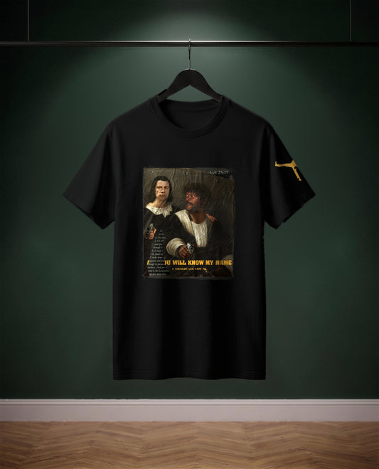 And You will know my Name — t-shirt colore Nero, davanti