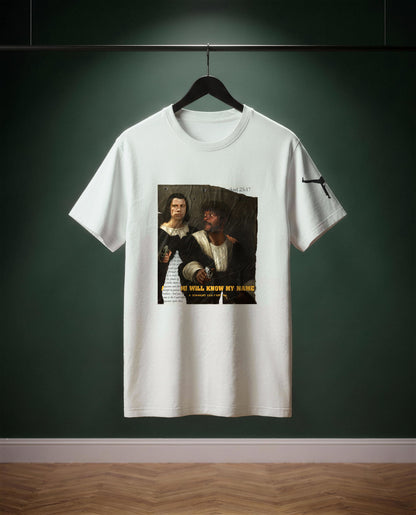 And You will know my Name — t-shirt colore Off-white, davanti