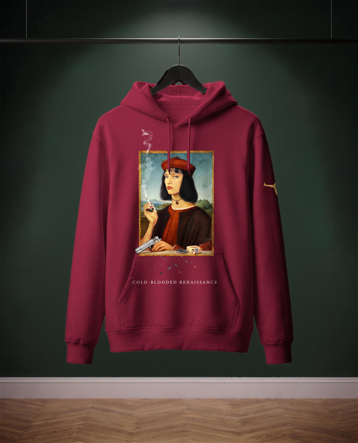 Cold-Blooded Renaissance — felpa colore Bourdeaux, davanti