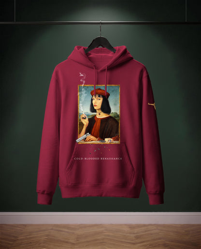 Cold-Blooded Renaissance — felpa colore Bourdeaux, davanti