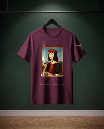Cold-Blooded Renaissance — t-shirt colore Bourdeaux, davanti