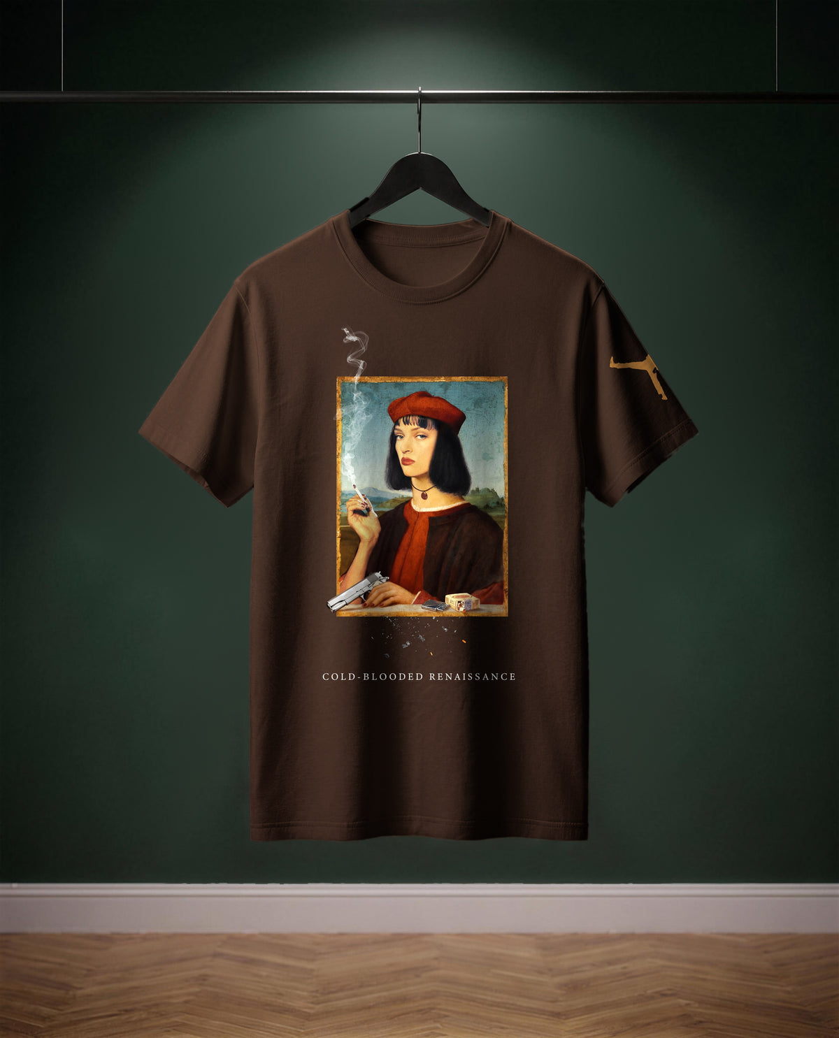 Cold-Blooded Renaissance — t-shirt colore Cioccolato, davanti