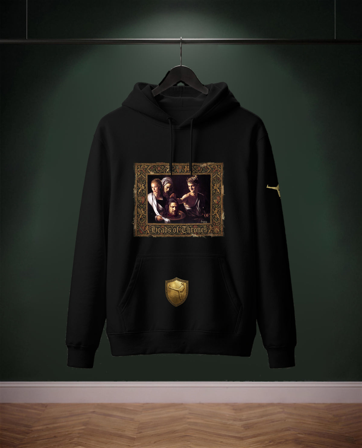 Heads of Thrones — felpa colore Nero, davanti