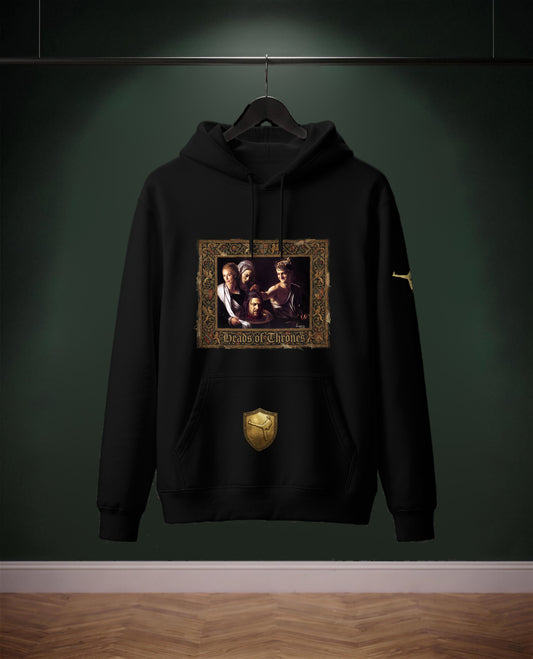 Heads of Thrones — felpa colore Nero, davanti