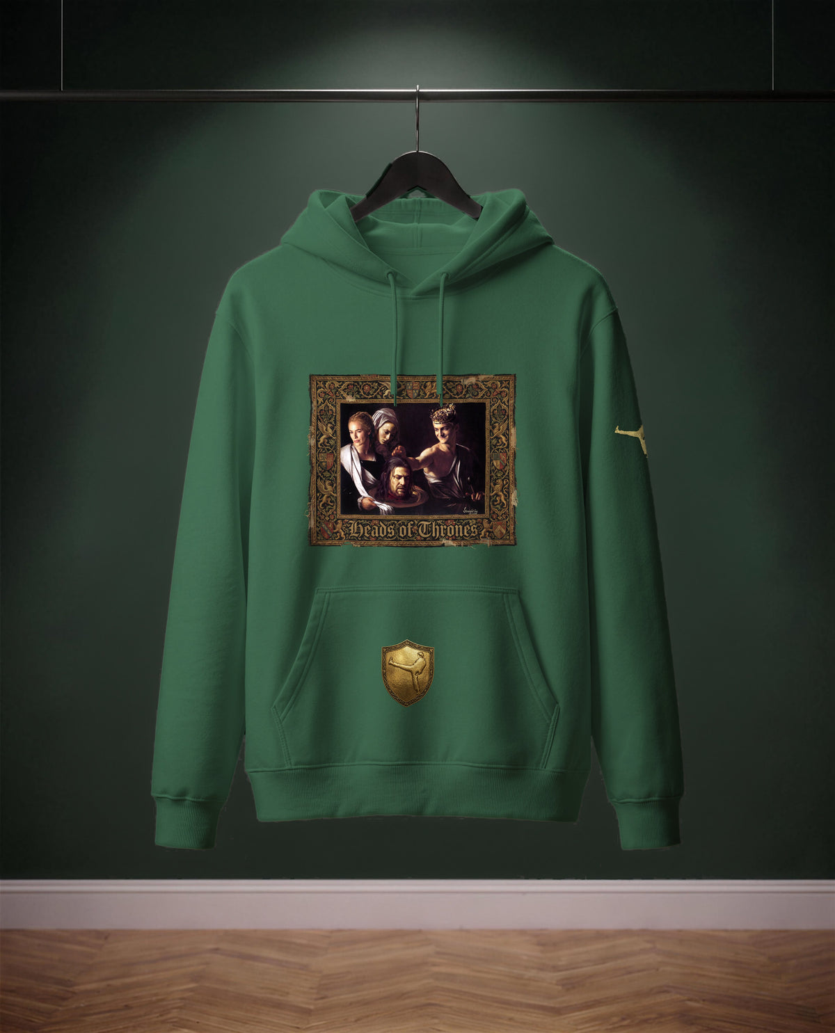 Heads of Thrones — felpa colore Verde bottiglia, davanti