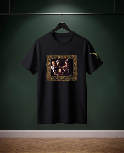 Heads of Thrones — t-shirt colore Blu navy, davanti