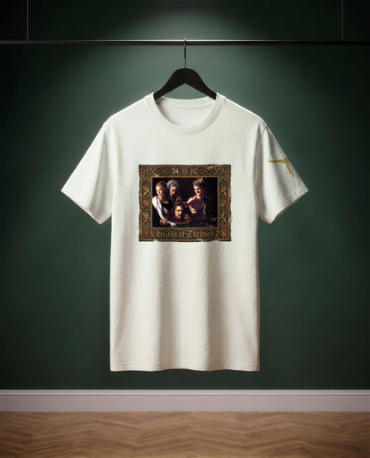 Heads of Thrones — t-shirt colore Naturale, davanti