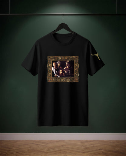 Heads of Thrones — t-shirt colore Nero, davanti