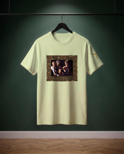 Heads of Thrones — t-shirt colore Verde tiglio, davanti