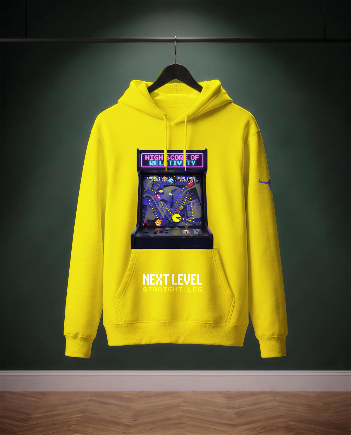 High Score of Relativity — felpa colore Giallo oro, davanti