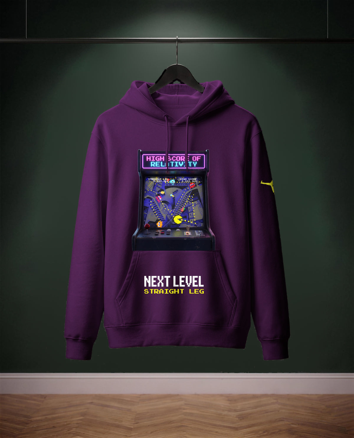 High Score of Relativity — felpa colore Viola astrale, davanti