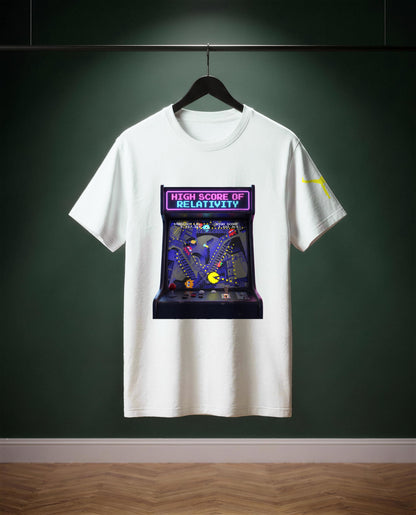 High Score of Relativity — t-shirt colore Bianco, davanti