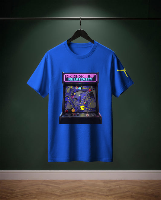 High Score of Relativity — t-shirt colore Blu royal, davanti