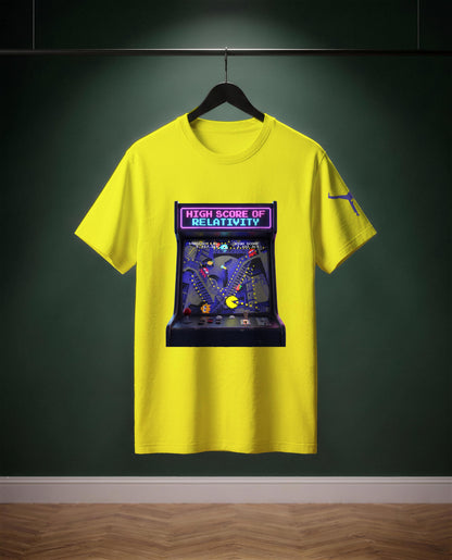 High Score of Relativity — t-shirt colore Giallo limone, davanti