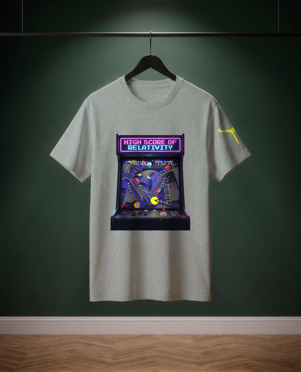 High Score of Relativity — t-shirt colore Grigio medio melange, davanti