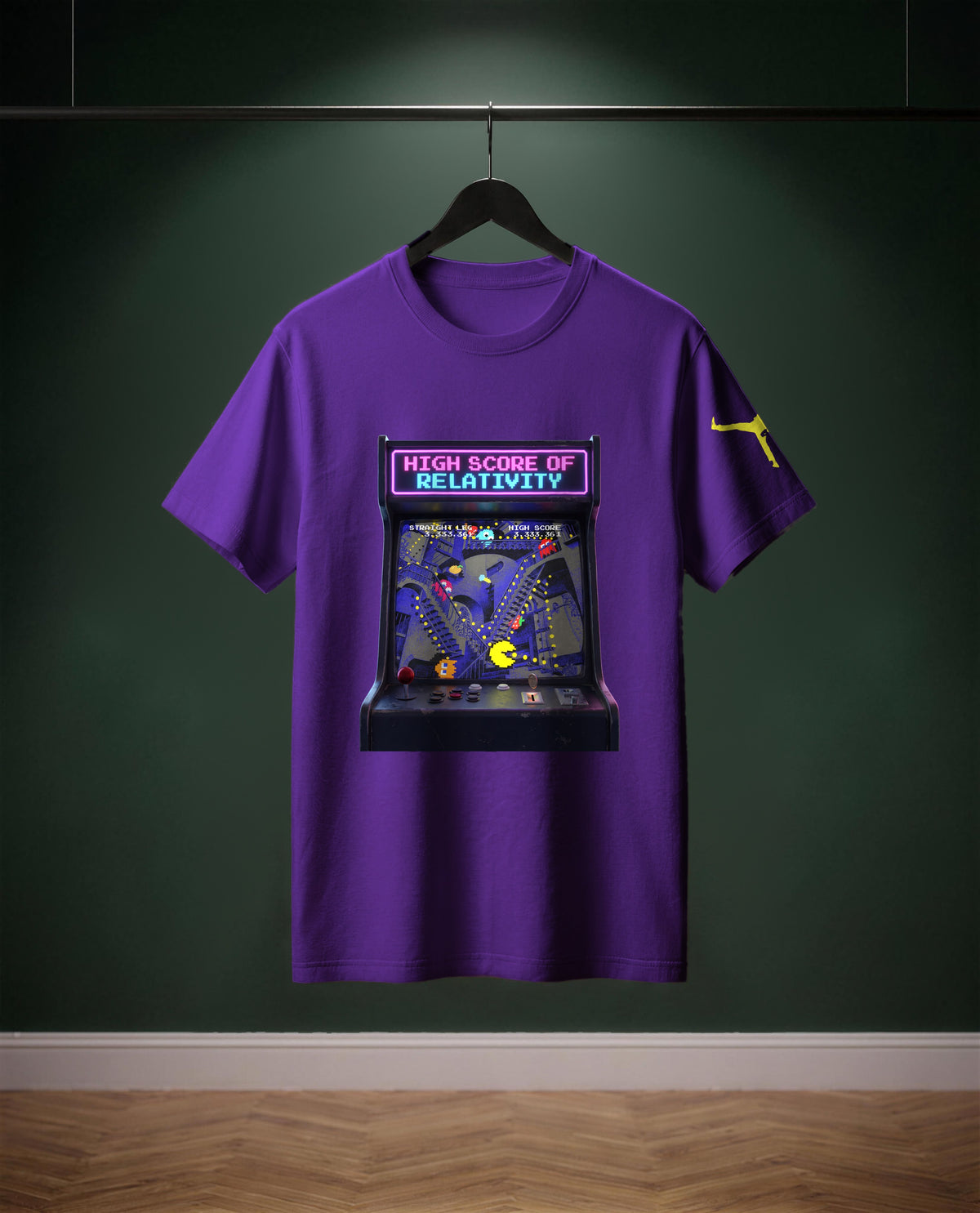 High Score of Relativity — t-shirt colore Viola scuro, davanti