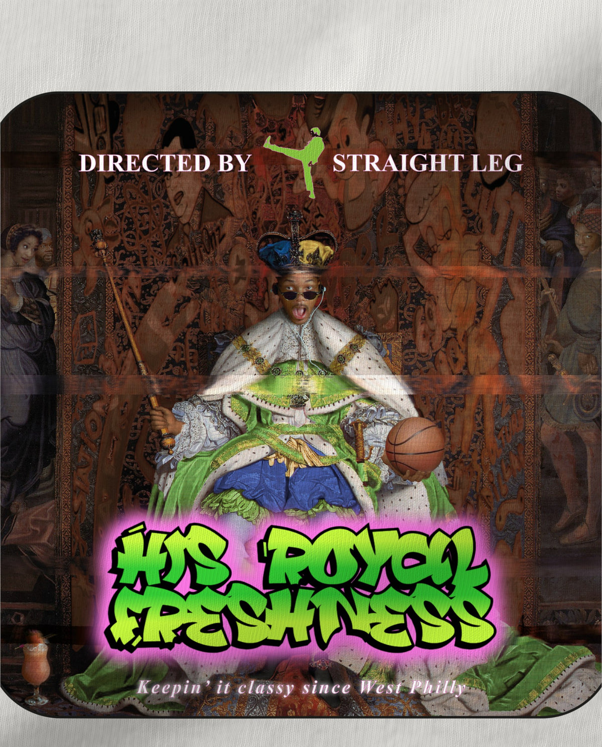 His Royal Freshness — dettaglio della stampa