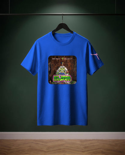 His Royal Freshness — t-shirt colore Blu royal, davanti