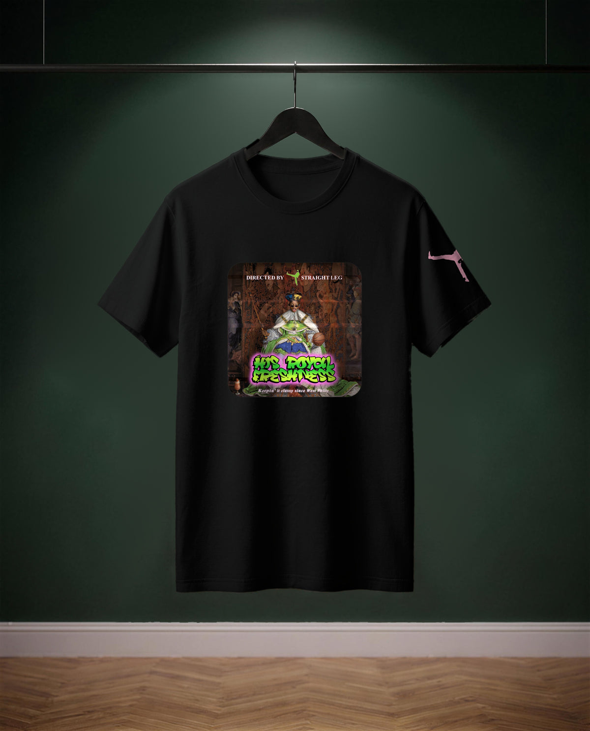 His Royal Freshness — t-shirt colore Nero, davanti
