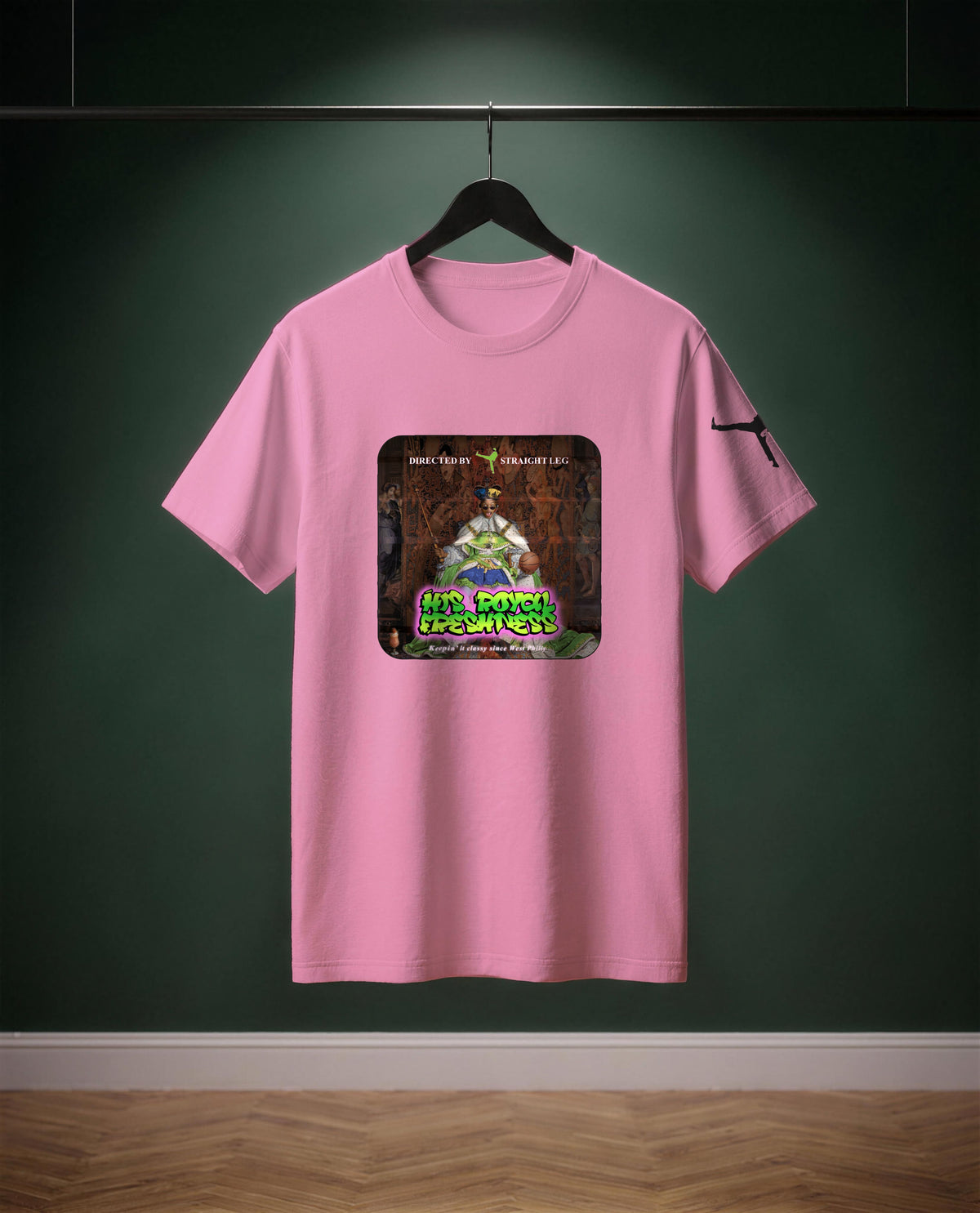 His Royal Freshness — t-shirt colore Rosa orchidea, davanti