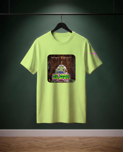 His Royal Freshness — t-shirt colore Verde mela, davanti