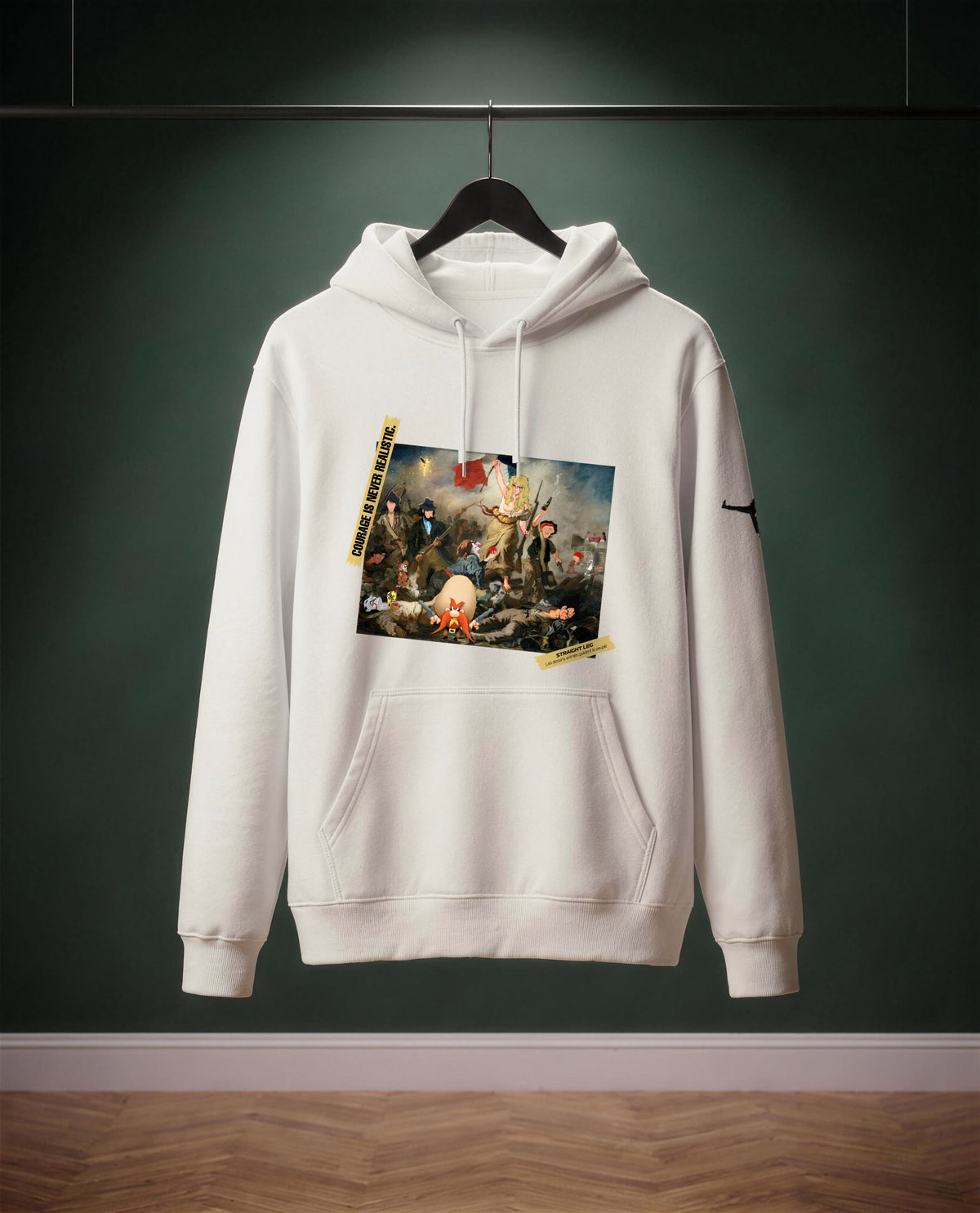 Les Dessins Animès guident le Peuple — felpa colore Off-White, davanti