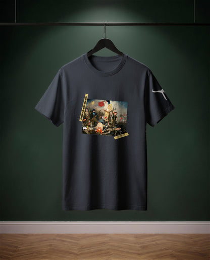 Les Dessins Animés guident le Peuple — t-shirt colore Grigio topo, davanti