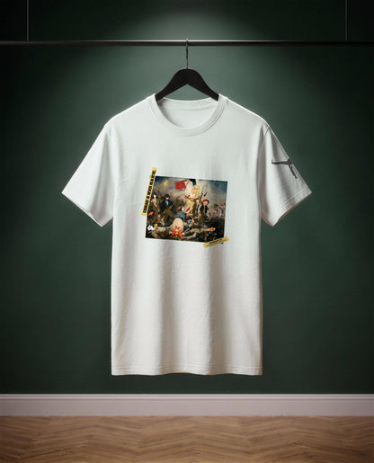 Les Dessins Animés guident le Peuple — t-shirt colore Off-white, davanti