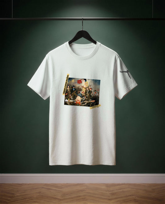 Les Dessins Animés guident le Peuple — t-shirt colore Off-white, davanti