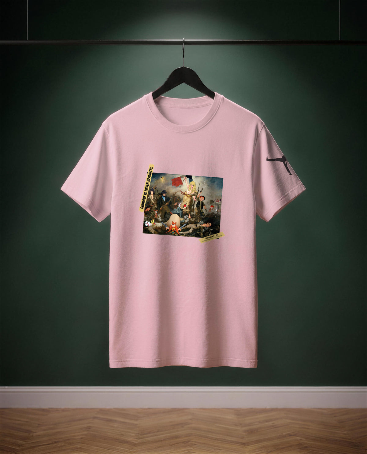 Les Dessins Animés guident le Peuple — t-shirt colore Rosa confetto, davanti