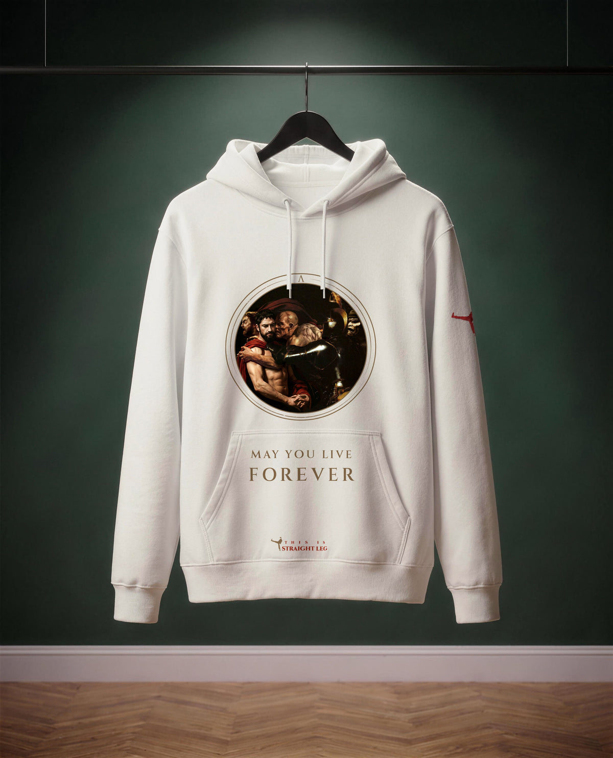 May You live Forever — felpa colore Off-White, davanti