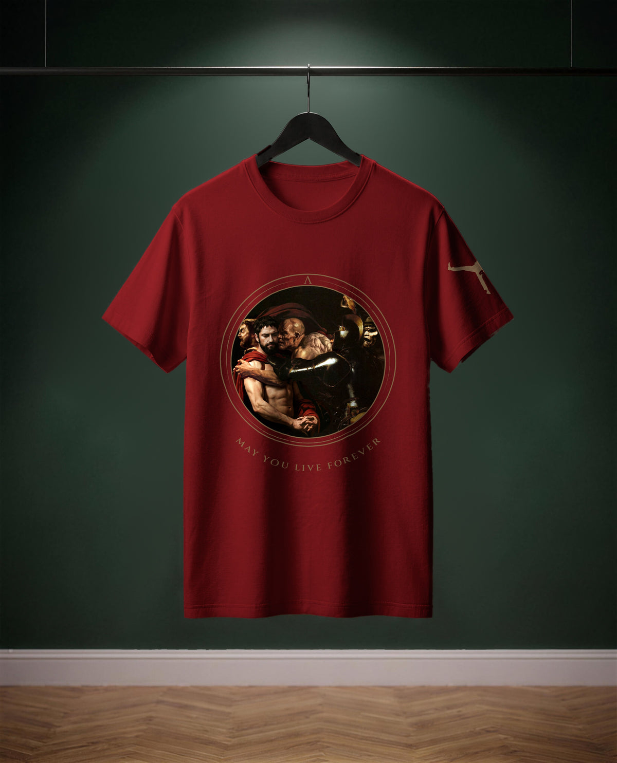 May You live Forever — t-shirt colore Chili, davanti