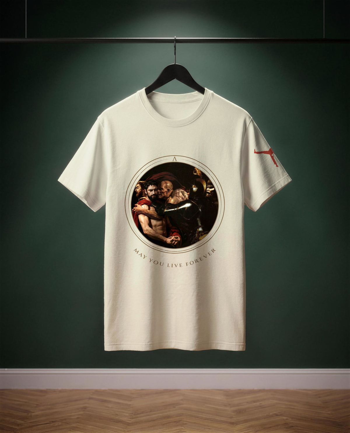 May You live Forever — t-shirt colore Crema, davanti