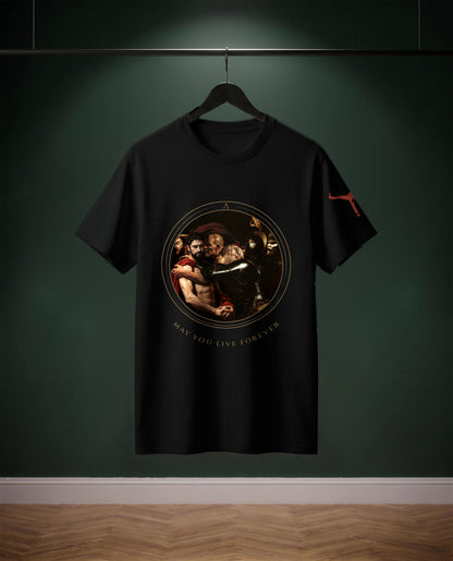 May You live Forever — t-shirt colore Nero, davanti