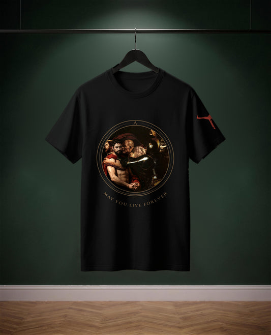 May You live Forever — t-shirt colore Nero, davanti