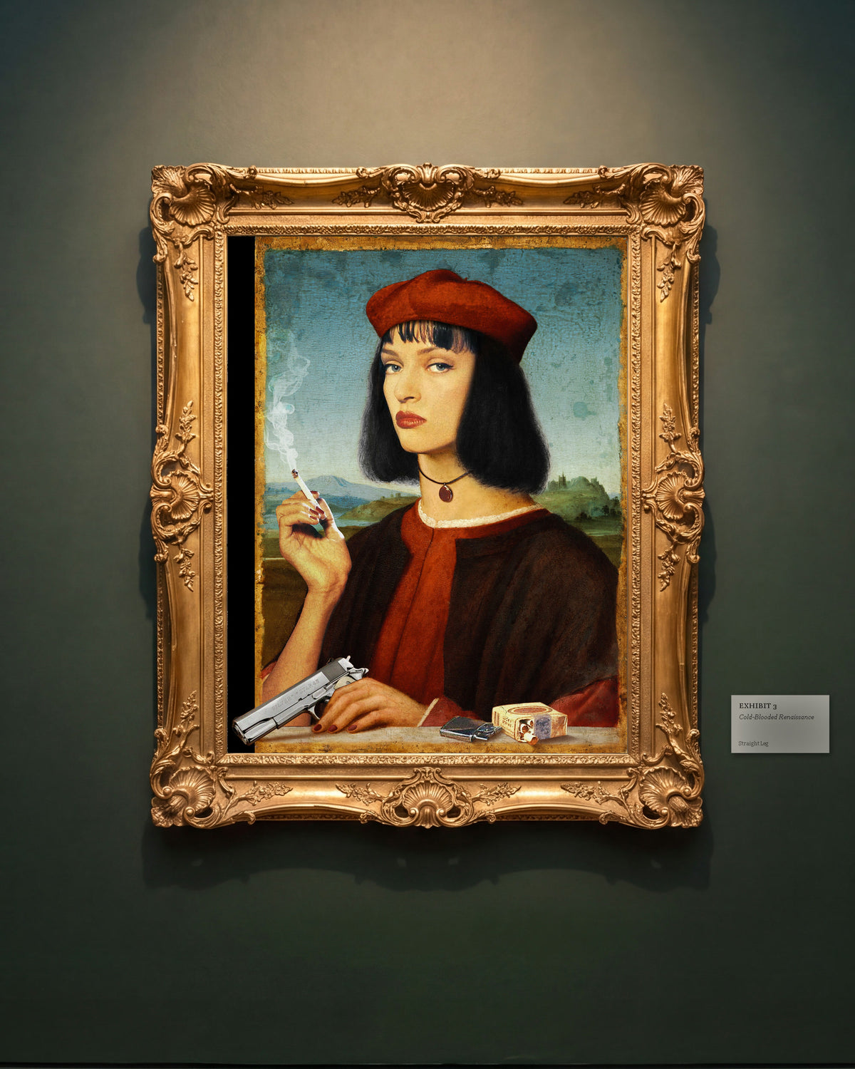 Exhibit 3, Cold-Blooded Renaissance: il quadro appeso nella sua Sala del Museo Straight Leg