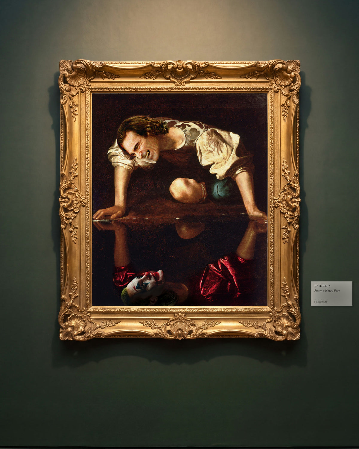 Exhibit 5, Put on a Happy Face: il quadro appeso nella sua Sala del Museo Straight Leg