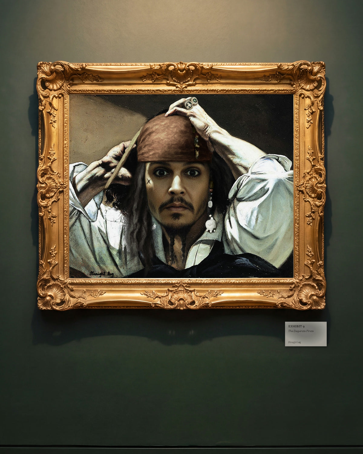 Exhibit 9, The Desperate Pirate: il quadro appeso nella sua Sala del Museo Straight Leg