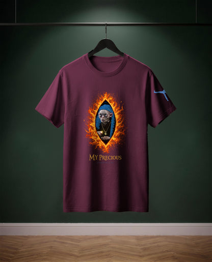 My Precious — t-shirt colore Bourdeaux, davanti