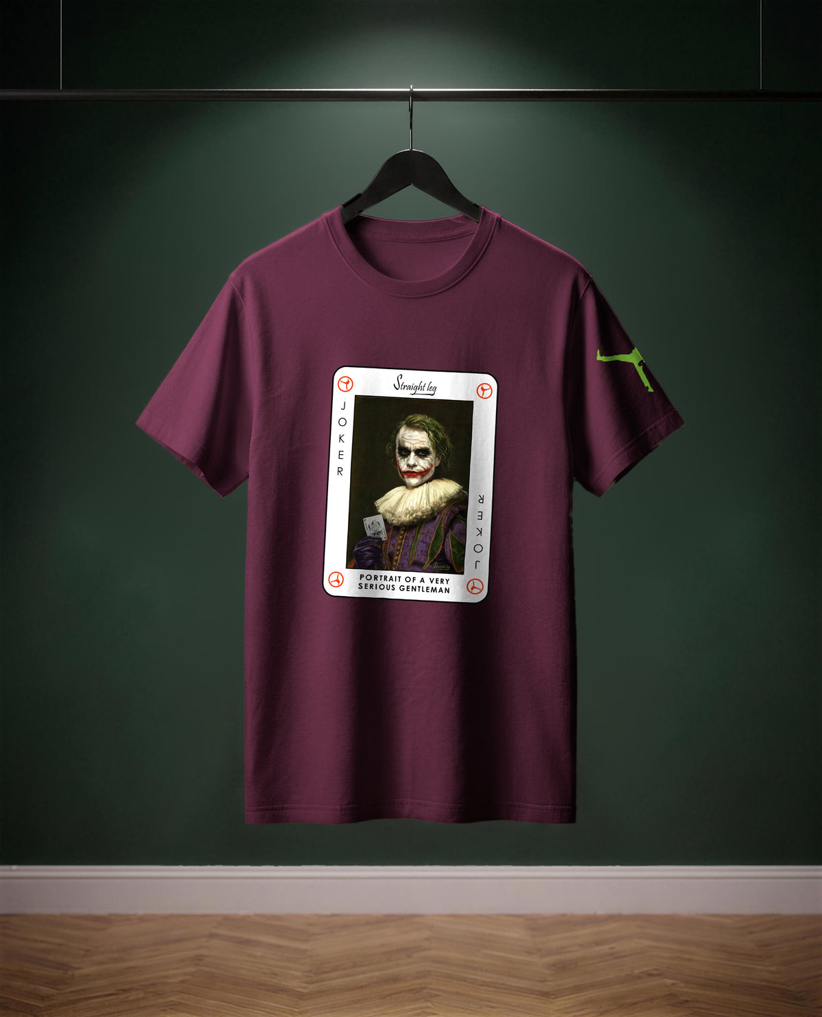 Portrait of a Very Serious Gentleman — t-shirt colore Bourdeaux, davanti