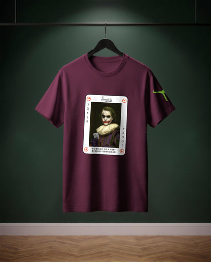 Portrait of a Very Serious Gentleman — t-shirt colore Bourdeaux, davanti