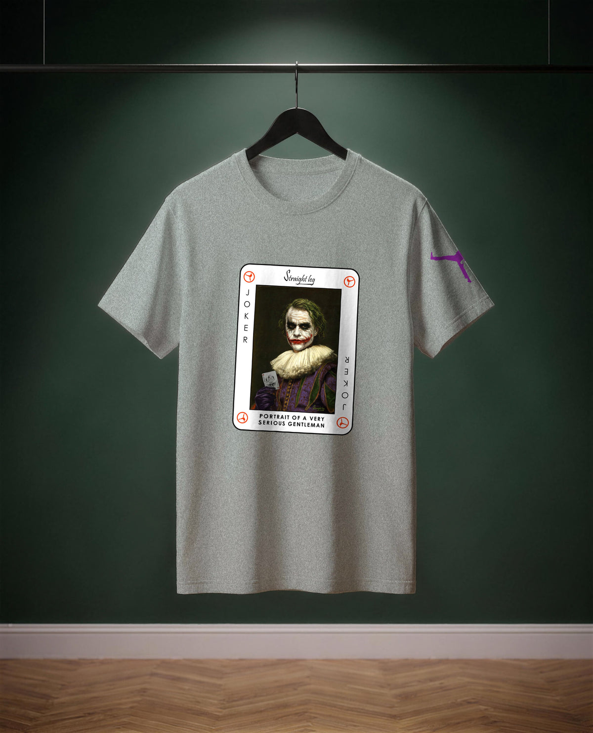 Portrait of a Very Serious Gentleman — t-shirt colore Grigio medio melange, davanti
