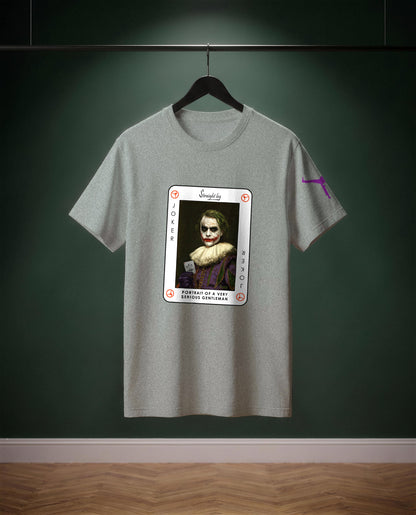 Portrait of a Very Serious Gentleman — t-shirt colore Grigio medio melange, davanti