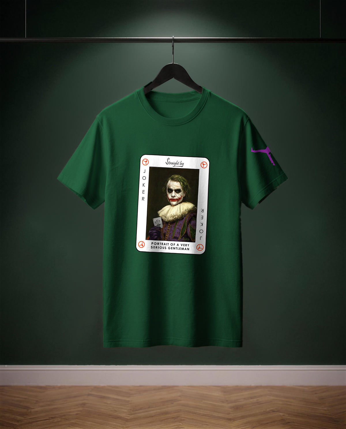 Portrait of a Very Serious Gentleman — t-shirt colore Verde bottiglia, davanti