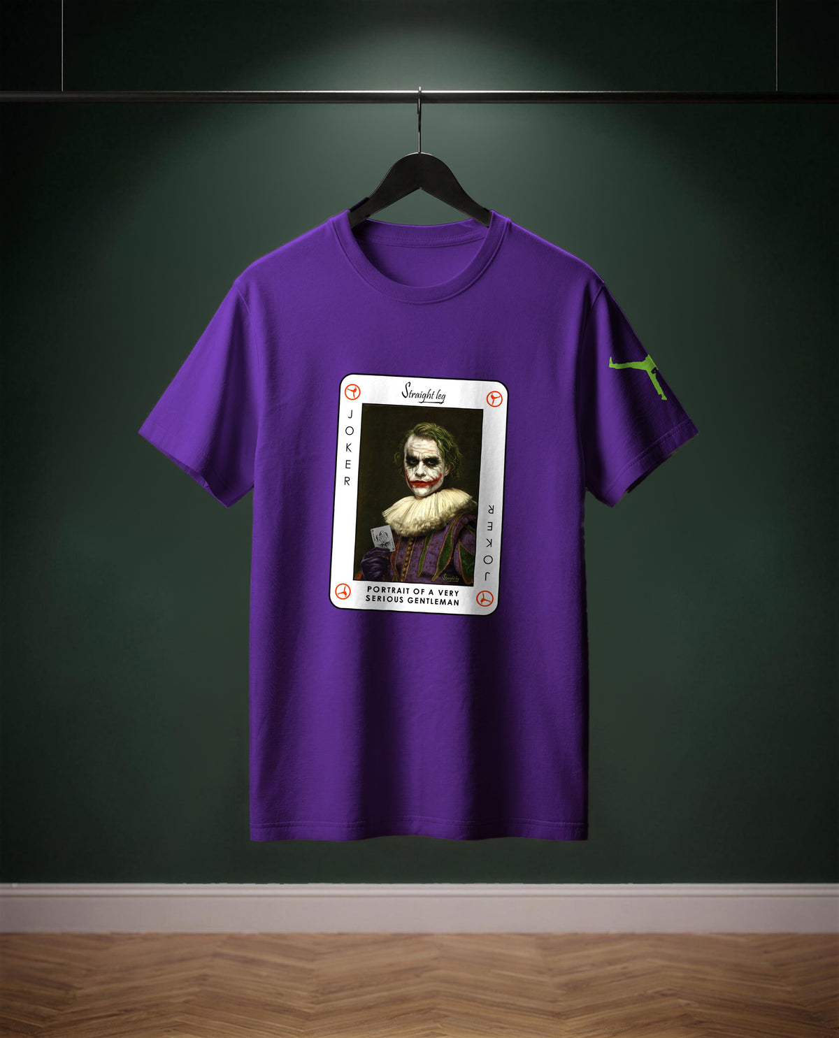 Portrait of a Very Serious Gentleman — t-shirt colore Viola scuro, davanti