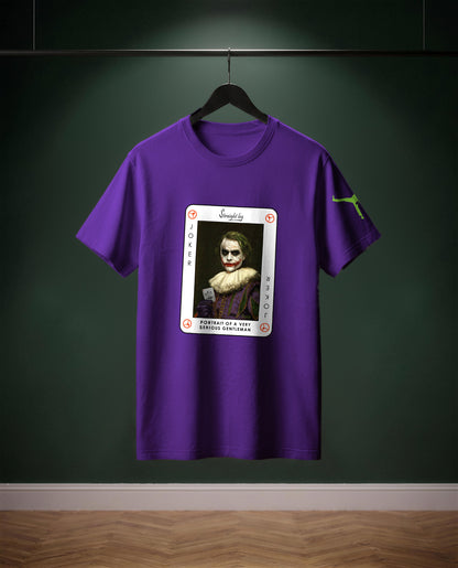 Portrait of a Very Serious Gentleman — t-shirt colore Viola scuro, davanti