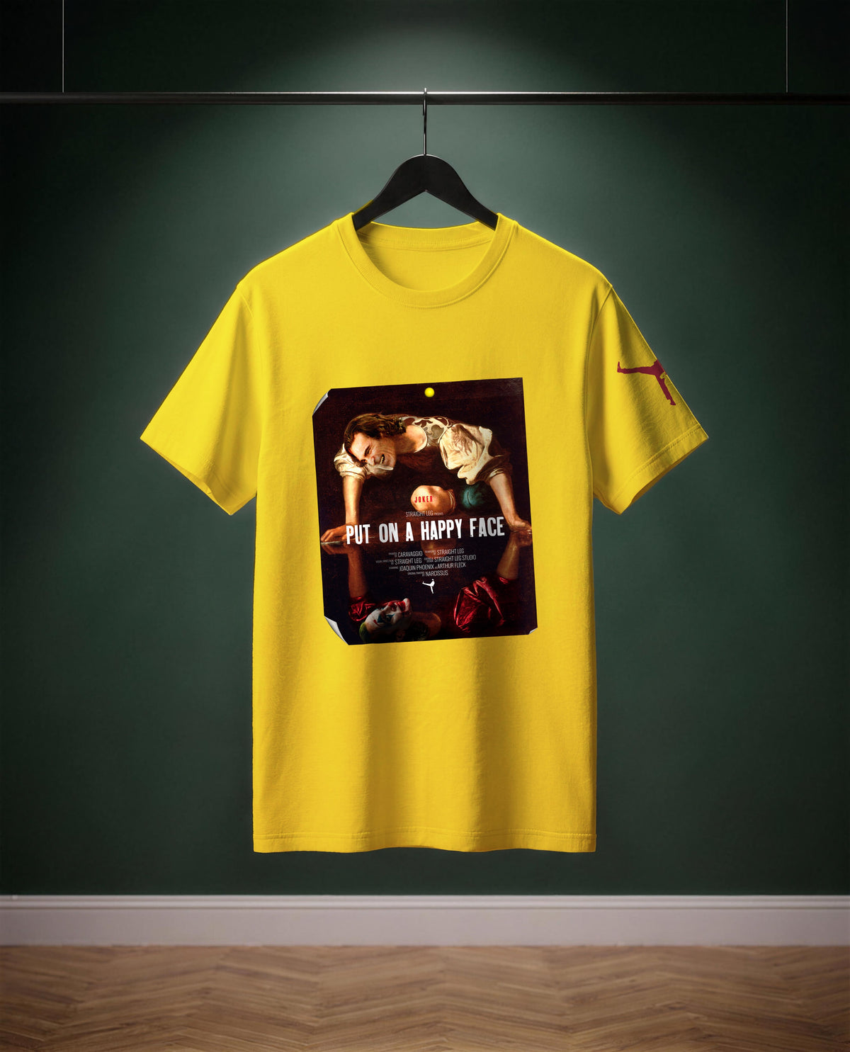 Put on a Happy Face — t-shirt colore Giallo oro, davanti